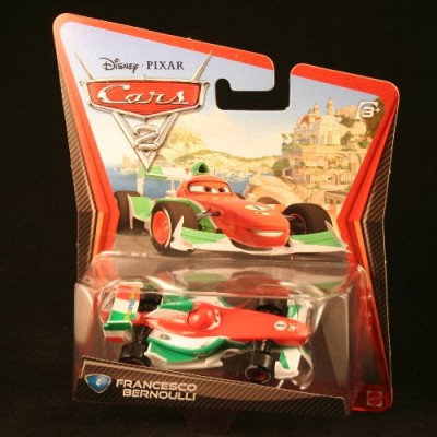 Disney Pixar Cars 2 Francesco Bernoulli #4 (Red, White & Green) by Mattel