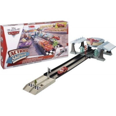 Disney/Pixar Cars Action Shifters Flo's V8 Cafe Dragstrip Playset