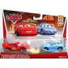 Disney Pixar Cars, Wheel Well Motel Die-Cast, Hudson Hornet Piston Cup Lightning McQueen & Sally #4,5/11, 1:55 Scale