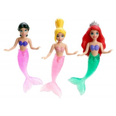 Disney Princess Ariel and Her Sisters Playset, 3-Pack