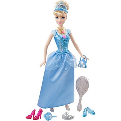 Disney Princess Sparkle Princess Cinderella Doll and Accessories