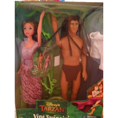 Disney's Tarzan Vine Swingin' 12" Doll 2-pack Gift Set Tazan & Jane