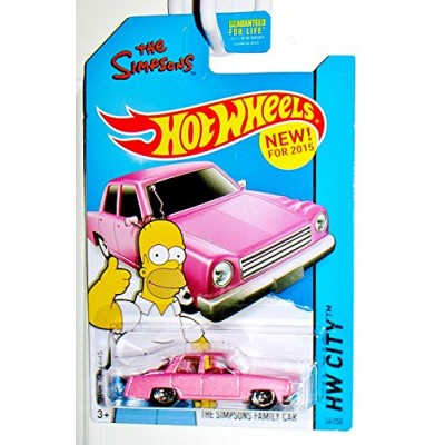 Hot Wheels, 2015 HW City, The Simpsons Family Car Die-Cast Vehicle, #56/250