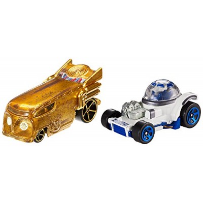Hot Wheels Star Wars R2-D2 and C-3PO Character Car 2-Pack