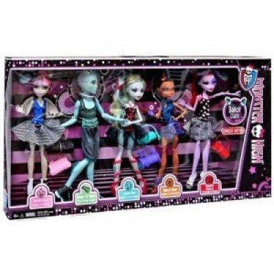 Monster High Dance Class 5 Pack - Rochelle Goyle, Gil Webber, Robecca Steam, Lagoona Blue, and Operetta