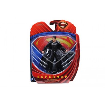 Superman Man of Steel Movie Masters Superman with Black Suit Action Figure