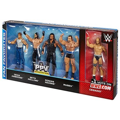 WWE Basic Series Fan Favorite Action Figure 5-Pack
