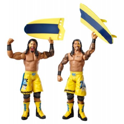 WWE Series #28 Jimmy Uso and Jey Uso Figure with Surfboard (2-Pack)