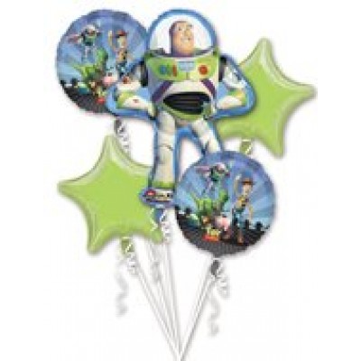 Disney Toy Story Buzz Lightyear Mylar Birthday Balloon Bouquet