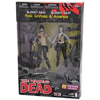 McFarlane Toys The Walking Dead Series 3: Rick and Andrea Action Figure (Bloody Versions) (2-Pack)