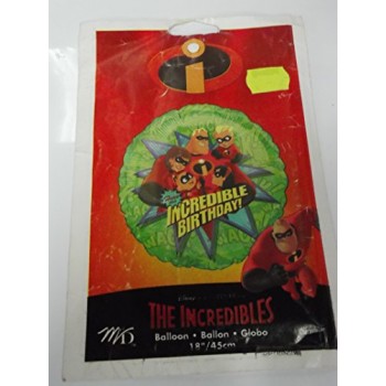 The Incredibles 18" Mylar Balloon - Have an Incredible Birthday