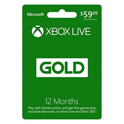 Microsoft Xbox LIVE 12 Month Gold Membership