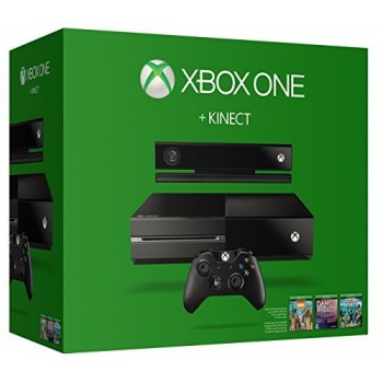 Xbox One 500GB Console with Kinect (No Chat Headset Included)