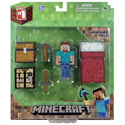 Minecraft Core Player Survival Pack Action Figure