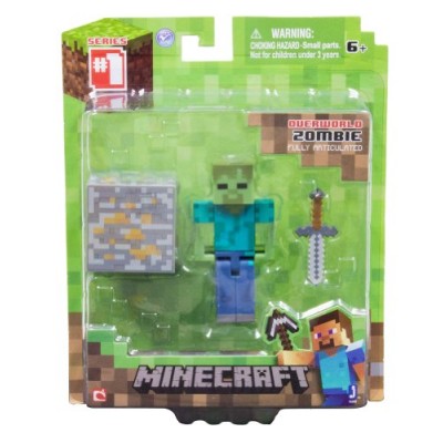 Minecraft Core Zombie Action Figure with Accessory