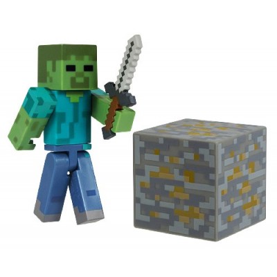 Minecraft Core Zombie Action Figure with Accessory