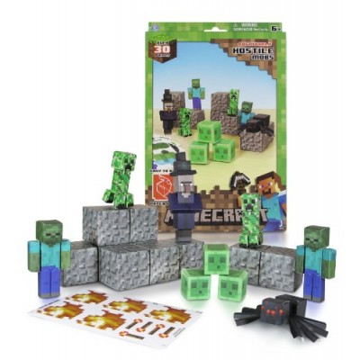 Minecraft Papercraft Hostile Mobs Set, Over 30 Piece