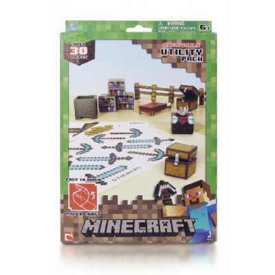 Minecraft Papercraft Utility Pack, Over 30 Pieces