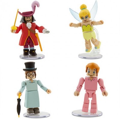 Disney Peter Pan Minimates Exclusive Mini Figure 4-pack Captain Hook, Tinkerbell, Michael & John