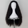 Women 80cm Long Curly Dark Brown Hair Halloween Cosplay Costume Wig for Girl 346