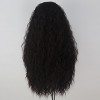 Women 80cm Long Curly Dark Brown Hair Halloween Cosplay Costume Wig for Girl 346
