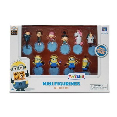 Despicable Me 2 PVC 2 Inch Mini Figure 10-Piece Set [Gru, Dr.Nefario, Margo, Edith, Agnes, Unicorn, Tim, Dave, Tom &Stuart]