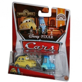 Disney/Pixar Cars Wheel Well Motel Luigi & Guido with Shaker Glasses 1:55 Scale