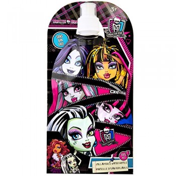 Monster High Collapsible Water Bottle 380ml Sans BPA Free