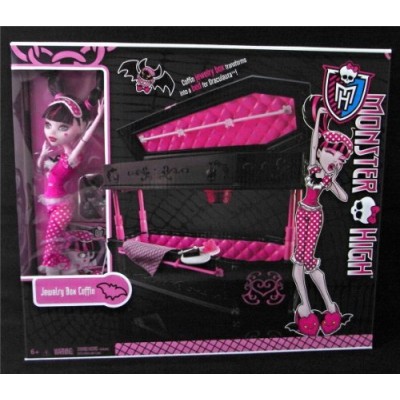 Monster High Draculaura Doll & Jewelry Box Coffin Set