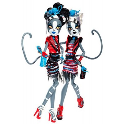 Monster High Zombie Shake Meowlody and Purrsephone Doll (2-Pack)