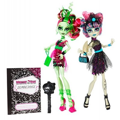 Monster High Zombie Shake Rochelle Goyle and Venus McFlytrap Doll (2-Pack)