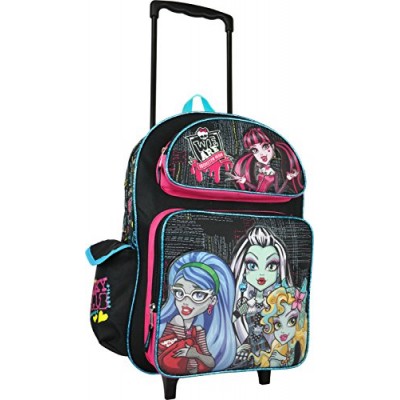We Are Monster High Fashion Black Large Roller School Backpack