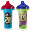 Munchkin 2 Piece SpongeBob SquarePants Insulated Sippy Cup, Colors May Vary, 9 Ounce