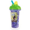Munchkin SpongeBob SquarePants Click Lock Insulated Straw Cup, Colors May Vary, 9 Ounce