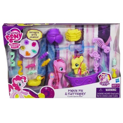 My Little Pony Pinkie Pie and Fluttershy Crystal Sparkle Bath Set