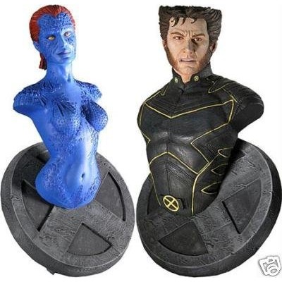 Marvel X-Men Movie - Wolverine and Mystique - Mini Bust Set