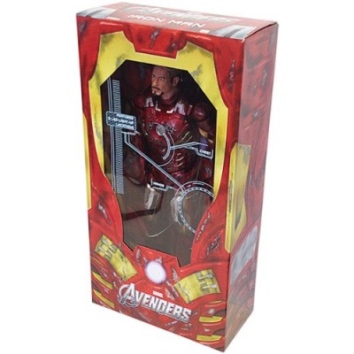 NECA Avengers Battle Damaged Iron Man Action Figure, 1/4 Scale
