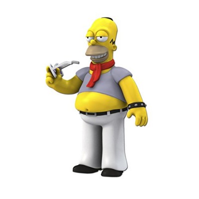 NECA Simpsons 25th Anniversary 5" Series 5 Homer Simpson (Dressed Like Kravitz) Action Figure
