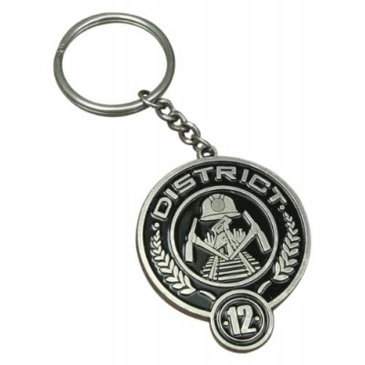 The Hunger Games Movie "District 12" Metal Keychain