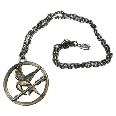 The Hunger Games Movie Necklace Single Chain "Mocking Jay"