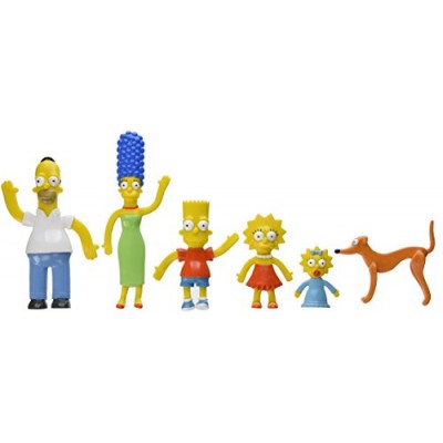 NJ Croce Simpsons Family Bendable Action Figure Box Set