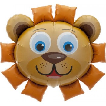 Lion Head Helium Foil Balloon - 35 inch