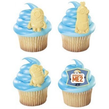 1 X Despicable Me 2 Minion Cupcake Rings - 12 ct