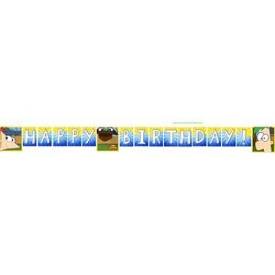 Phineas and Ferb Party Birthday Banner