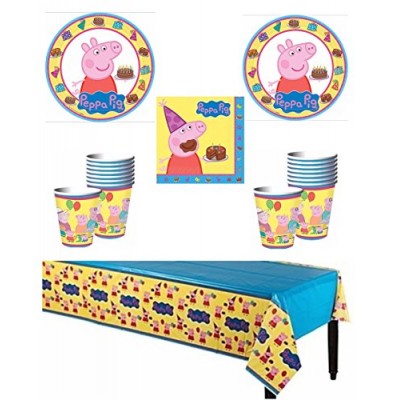 Peppa Pig Deluxe Party Supply Pack for 16 Guests