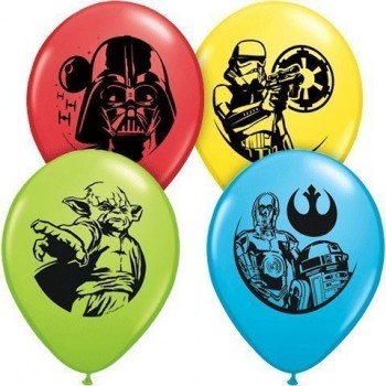 Pioneer Balloon Company 25 Count Star Wars Special Latex Balloons, 11", Assorted