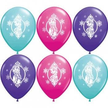 Pioneer National Latex Disney 12" Frozen 6 Balloons, Assorted