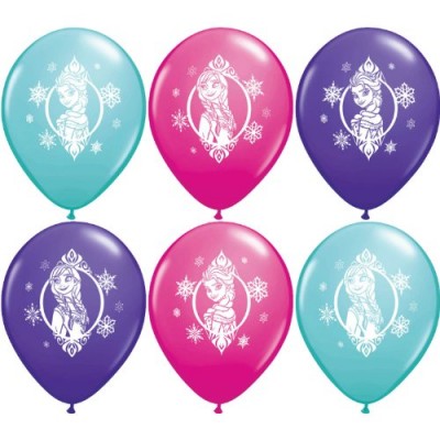 Pioneer National Latex Disney 12" Frozen 6 Balloons, Assorted