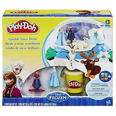Play-Doh Disney Frozen Sparkle Snow Dome Set with Elsa and Anna