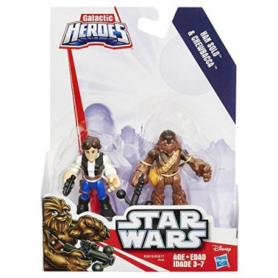 Playskool Heroes Star Wars Galactic Heroes Hans Solo and Chewbacca
